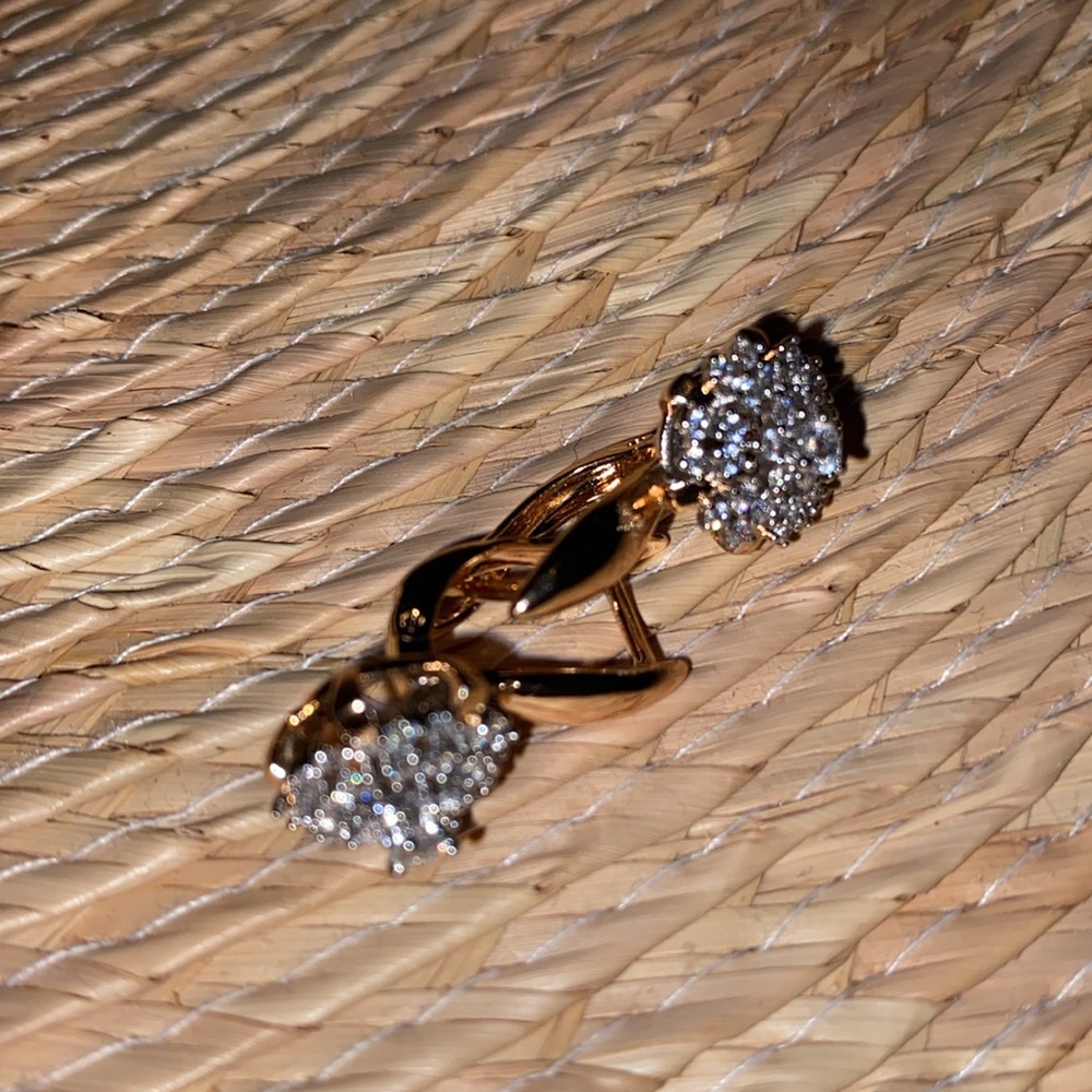 New earrings gold filled 18K Cubic zirconium - Picture 13 of 17